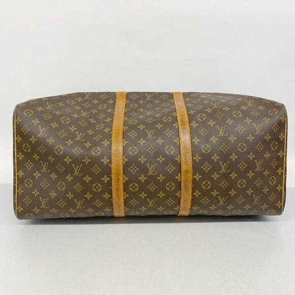 Louis Vuitton Boston Bag Monogram Keepall 60 M41422 Brown Men Women Unisex - Picture 3 of 10